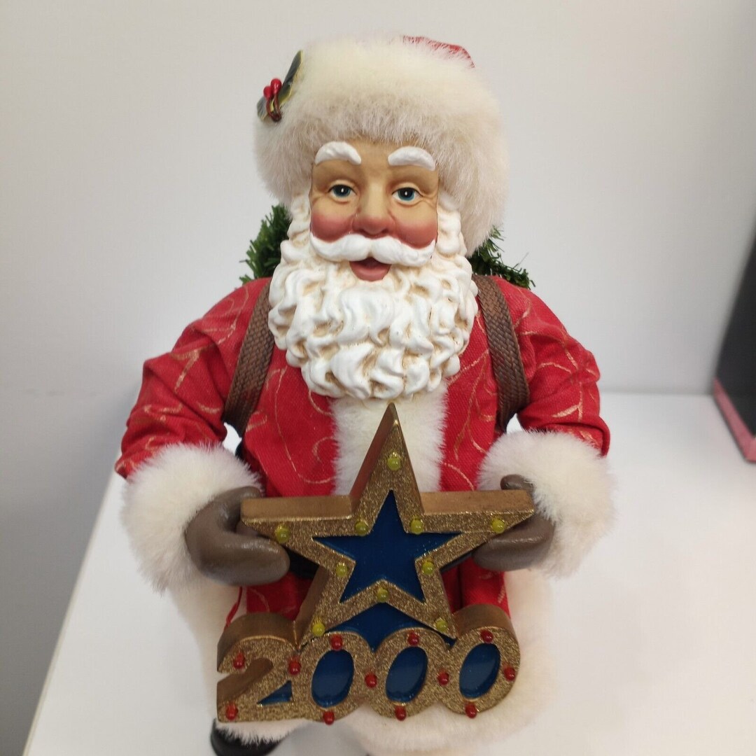 Cothique Map Vintage Millennium Clothtique Santa Claus Christmas Statue - Etsy