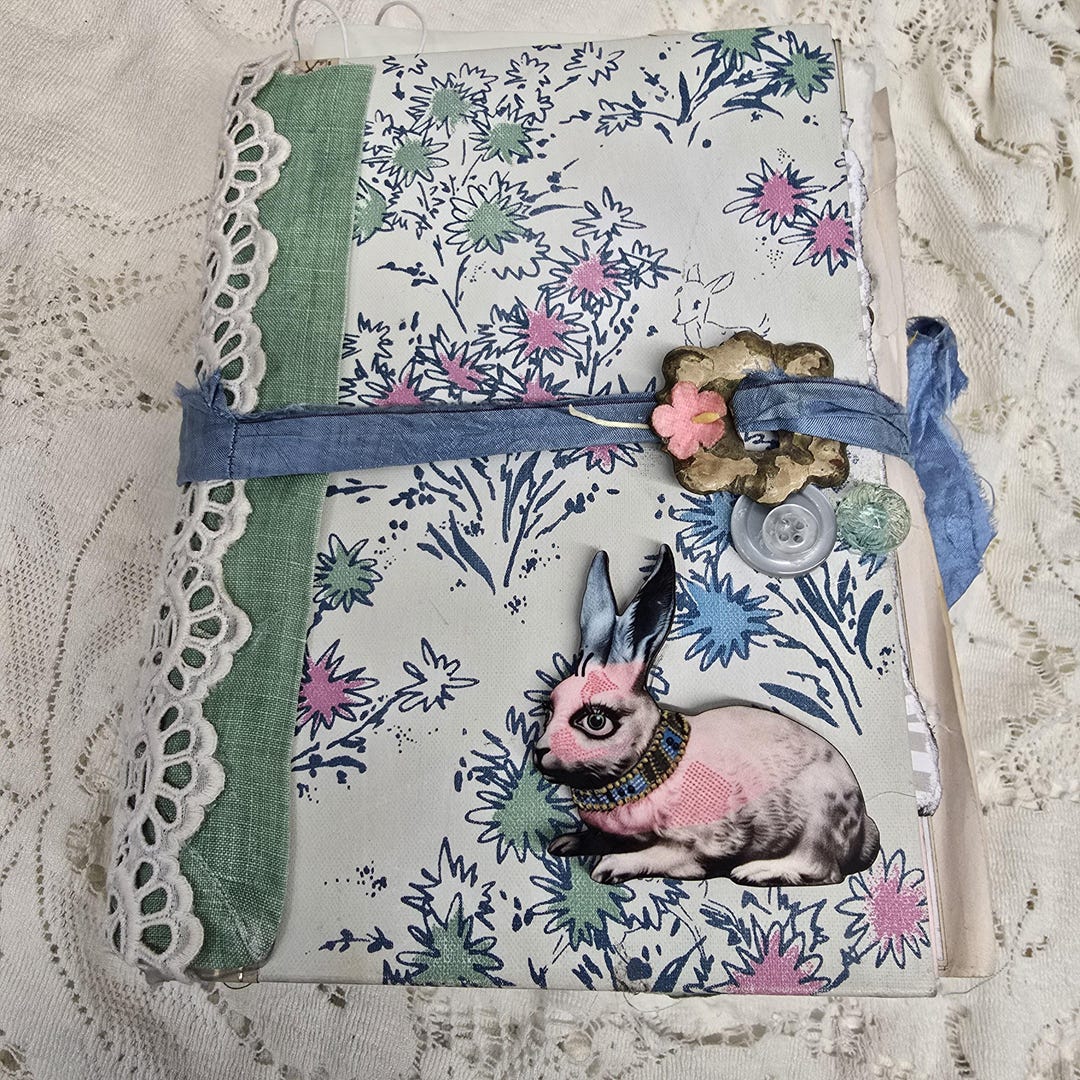 Handmade Upcycled Junk Journal Scrapbook Smash Book Made From Vintage ...