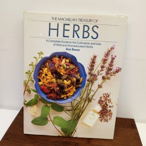 Vintage The Macmillan Treasury Of HERBS hardcover Book With Illustrations