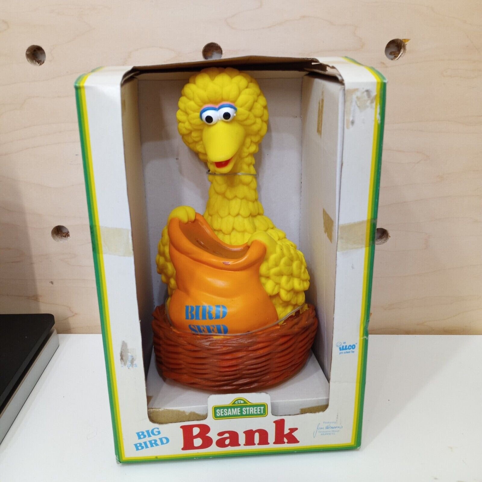 ビンテージ セサミストリート ビッグバード ピギーバンク ソフビ 貯金箱 Vintage】 セサミストリート ビッグバード 貯金箱 コインバンク