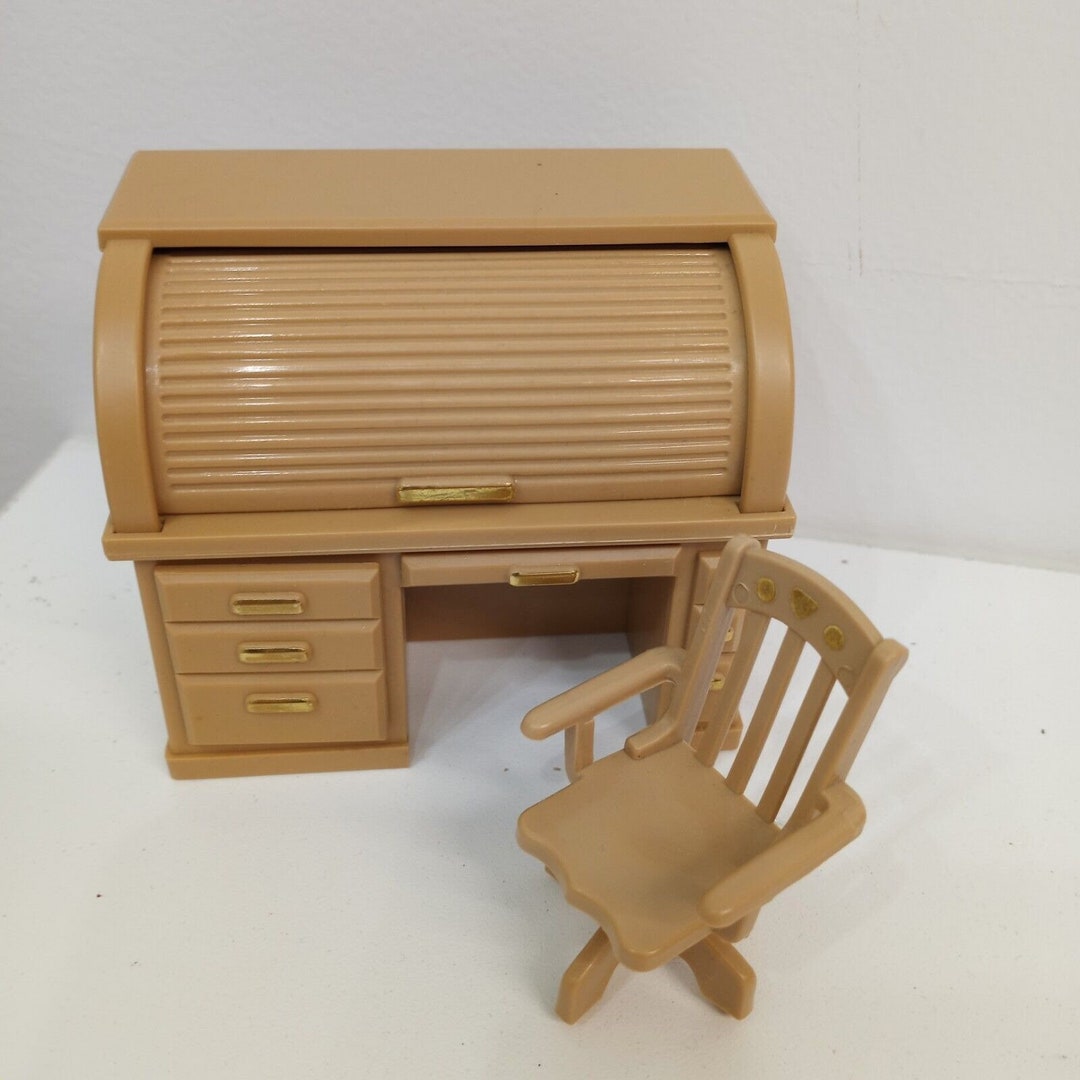 Vintage Fisher Price Dollhouse Furniture Rolltop Desk and Etsy