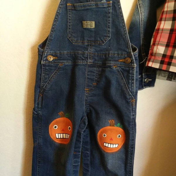 Handpainted Overalls Etsy