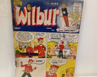 Vintage Wilbur #66 Comic Book. Archie Series Ice Cream Cover