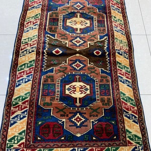 Handmade Pure Wool Anatolian Rug,Turkish Area Rug,Handmade Wool Rug,Natural Handmade Rug,Rustic Rug,Vintage Rug,6x4 Feet Rug