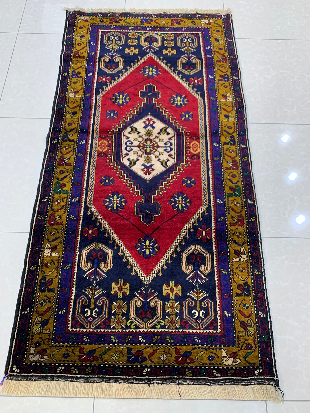 Yaari Rug Handmade Pure Wool Original Yahyalı Rug,area Rug,turkish Rug,hand Spun ...