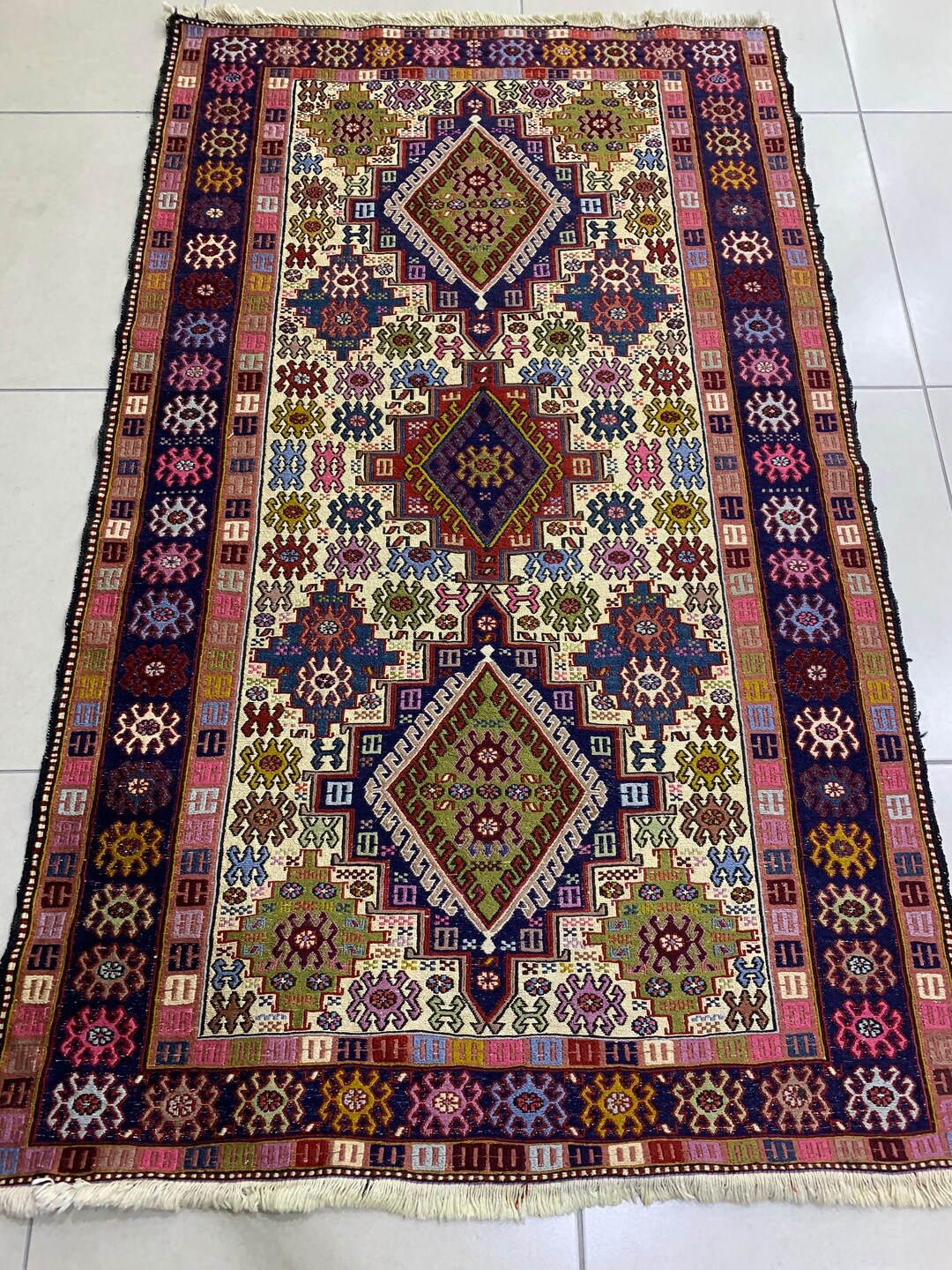 Silk Shahsevan Sumak Rug Handmade Silk and Wool Sumak Rug ,turkish Rug,silk Rug,rustic Rug ...