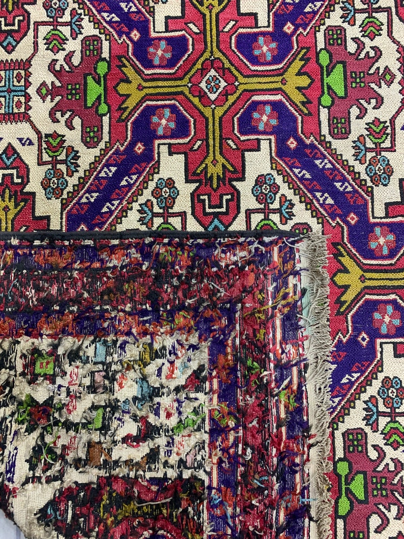 Silk Shahsevan Sumak Rug Handmade Pure Silk Sumak Rug .extra Silk Based Sumak,silk Rug,fine Work ...