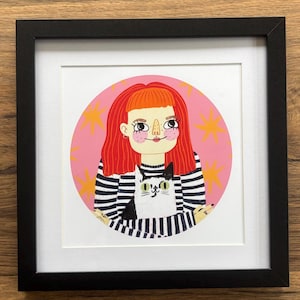 Custom Illustrated Portrait of You and Your Pet Cute, Goofy and Personailed Cartoon Portrait