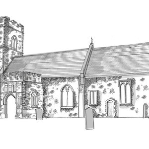 Digital Building Illustration for Marketing purposes