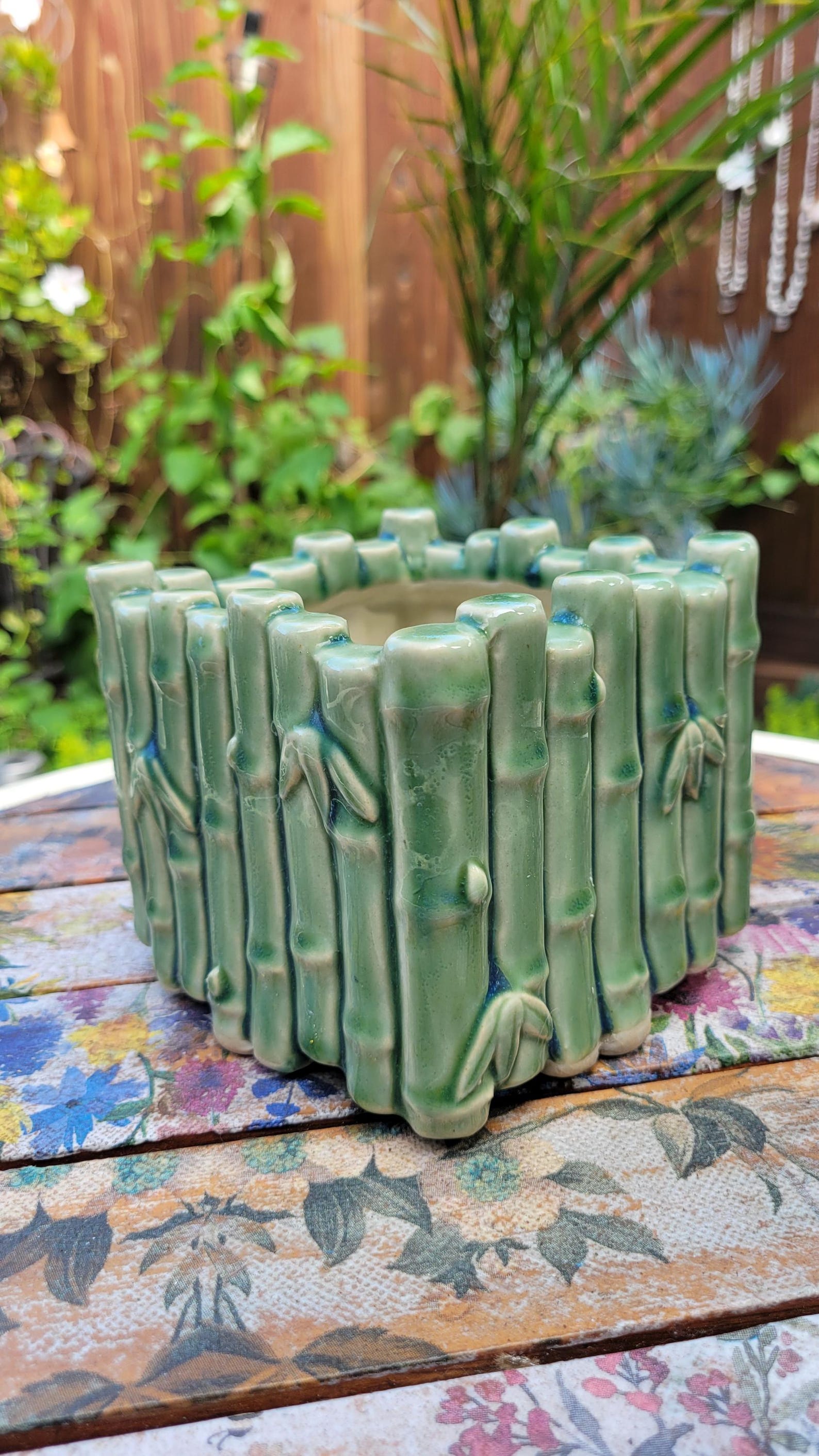 Vintage Ceramic Panda Bamboo Planter - 1960s Made in Japan Animal ...