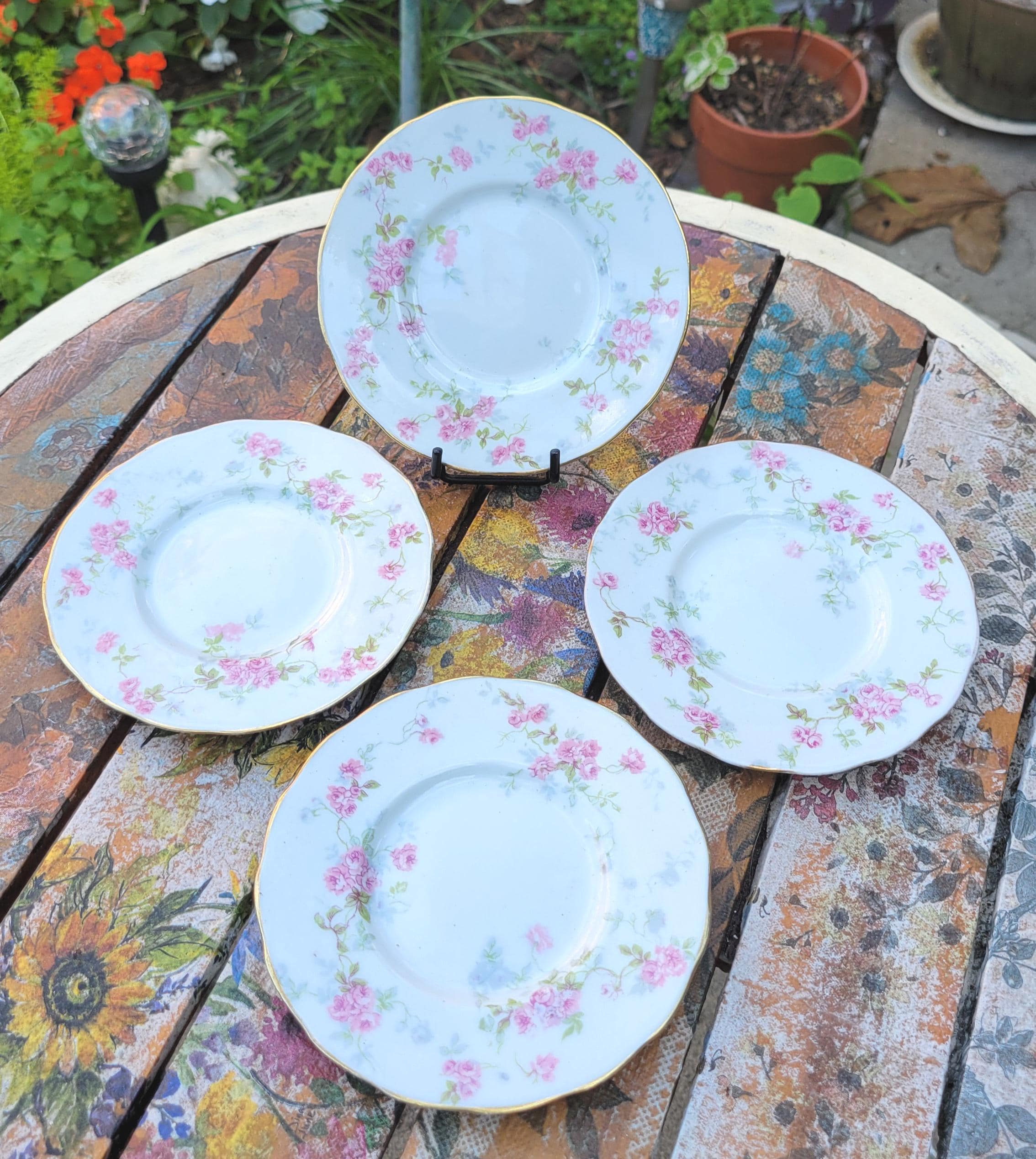 L Bernardaud Limoges Pink Roses - Etsy