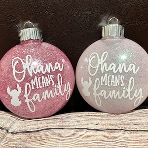 Christmas Ornament Ohana means family