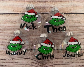 Grinch Ornament, Christmas ornament, Grinchmas, Christmas