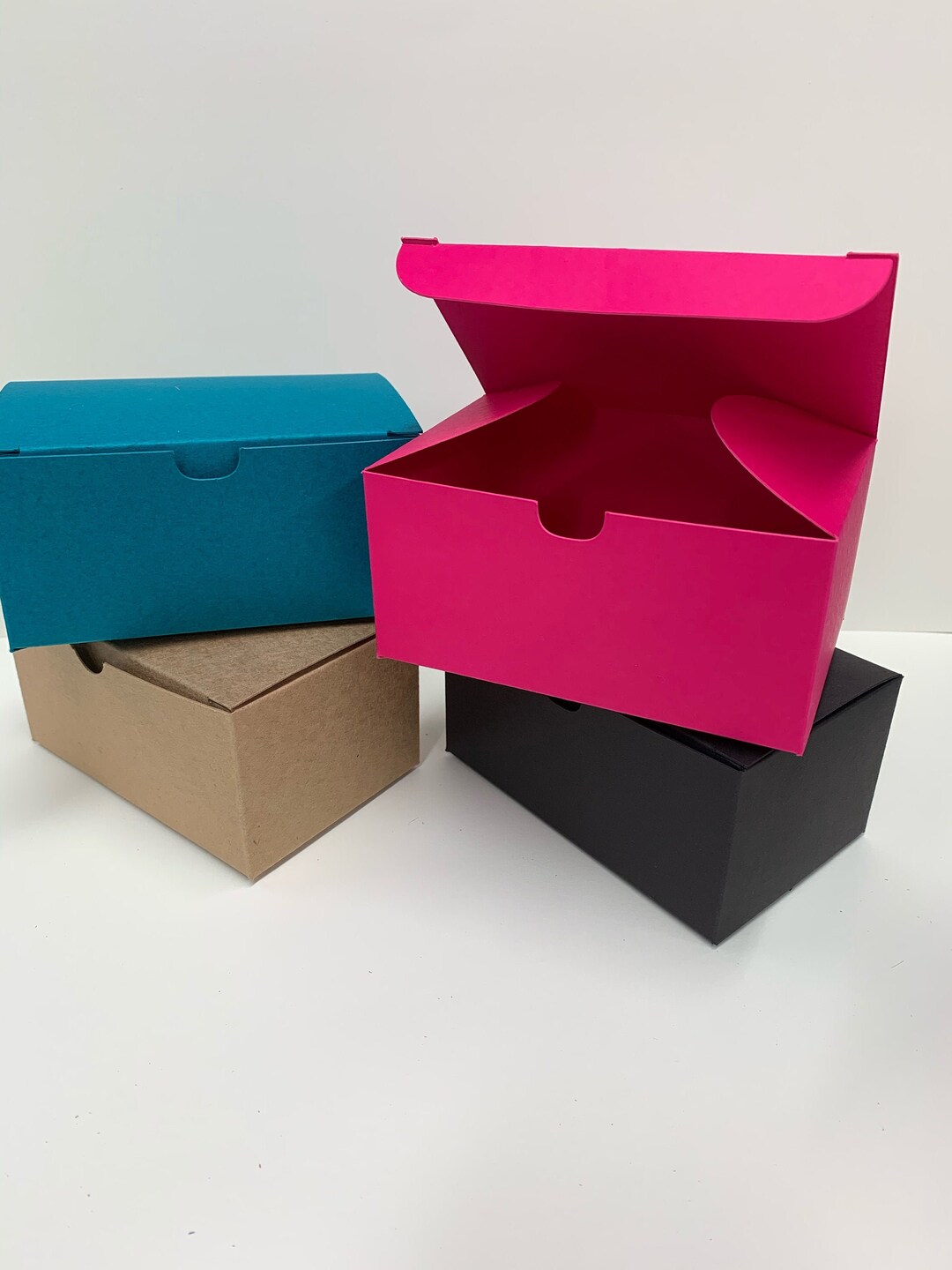 LARGE RECTANGLE Coloured Gift Boxes Wedding Gift Favour Box Cake or Sweet Box Craft Packaging