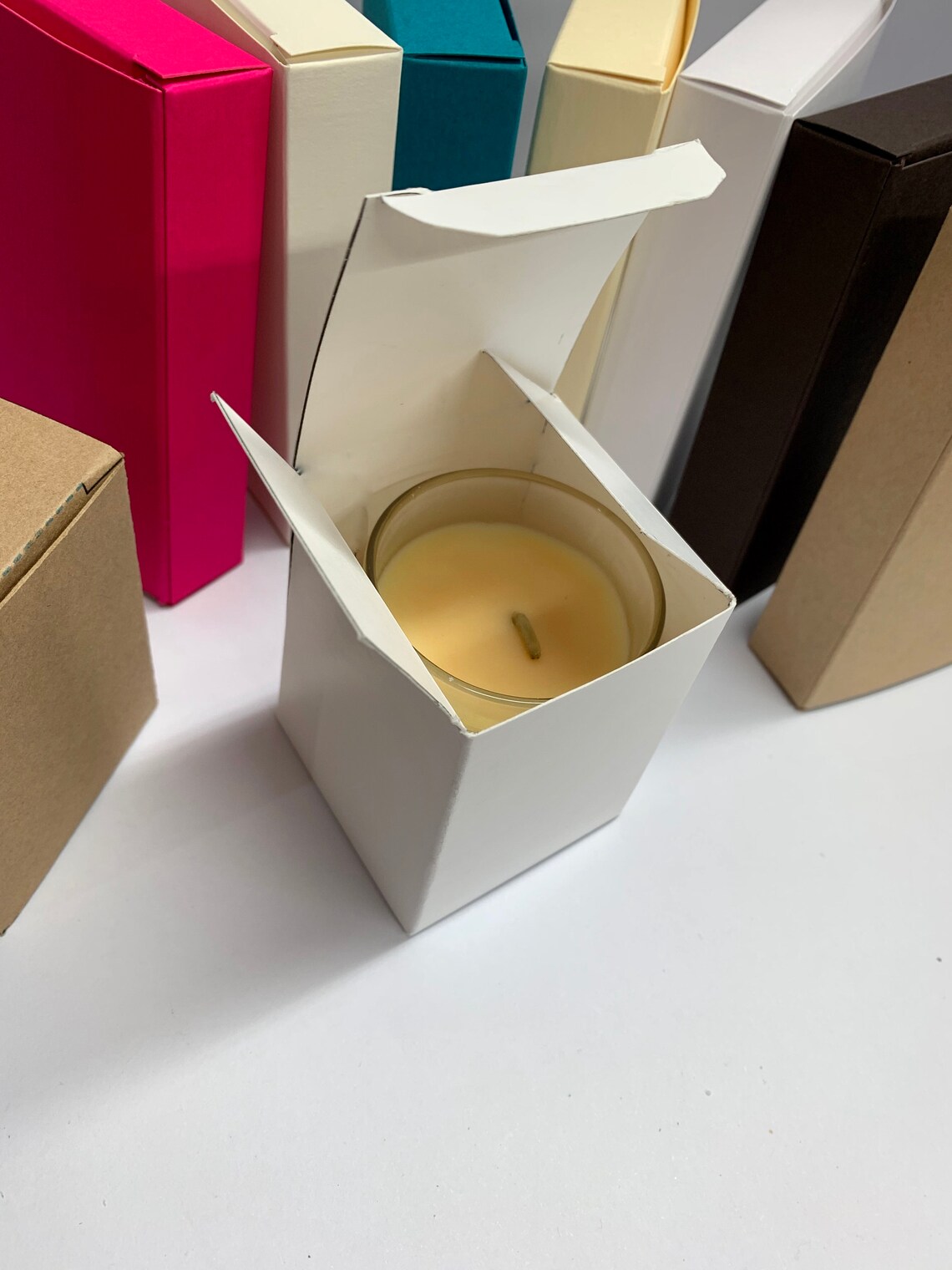 10 x CANDLE BOX for 9cl Votive Jar Gift Box Product Etsy