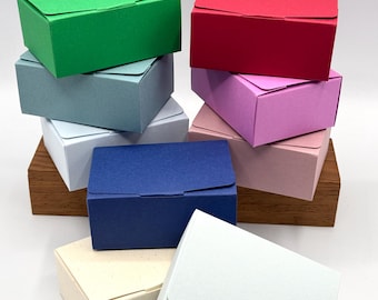 10 x Small RECTANGLE COLOURED Gift Boxes | Size 8.5cm x 6 x 3.5cm