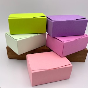 10 x Small RECTANGLE COLOURED Gift Boxes | Size 8.5cm x 6 x 3.5cm