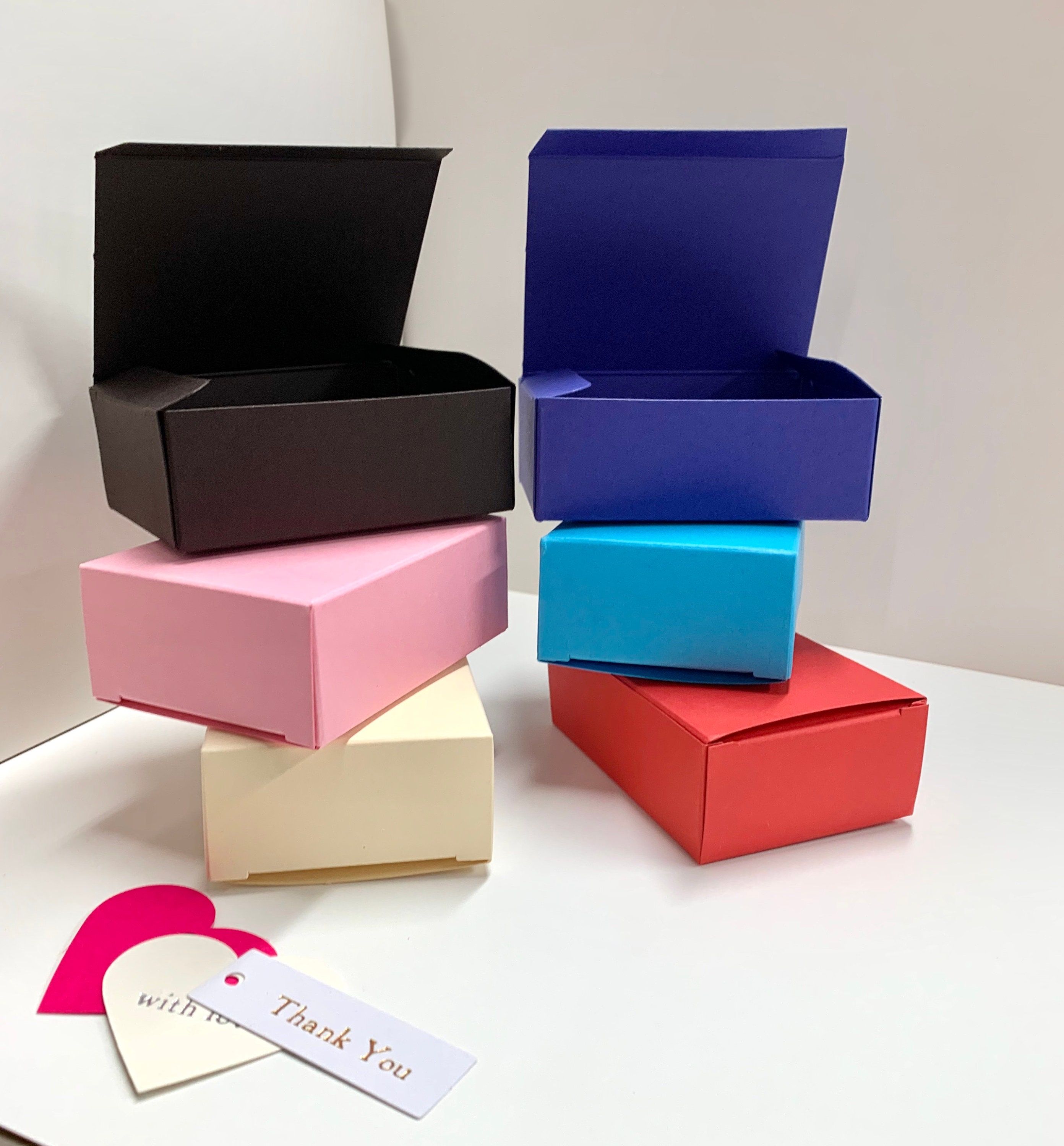 10 x Small Coloured Gift Packaging Boxes Gift Box Favour Etsy