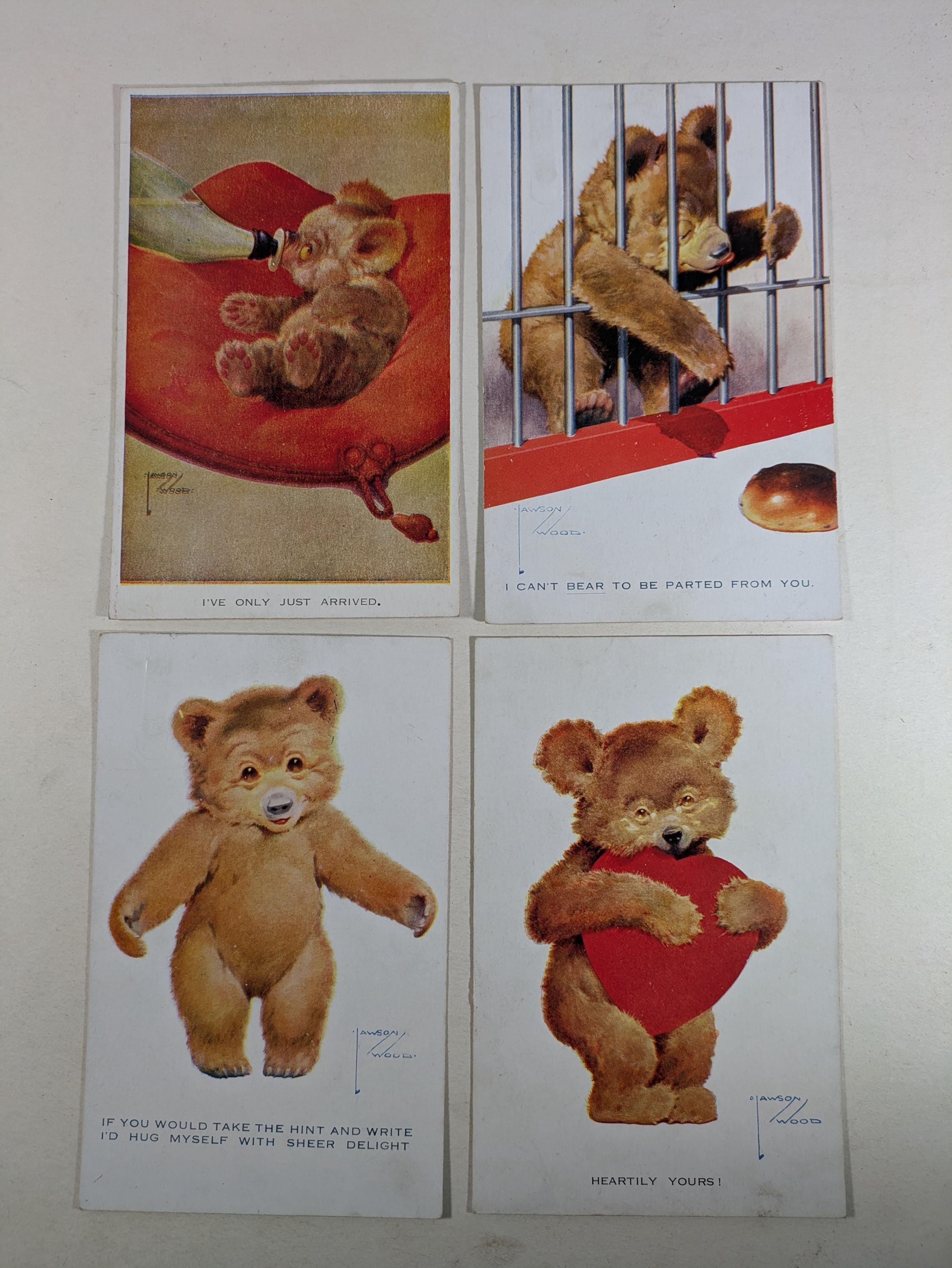 Teddy Bear Postcards - Etsy UK