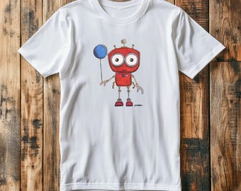 Maglietta - Robot rosso S: Small