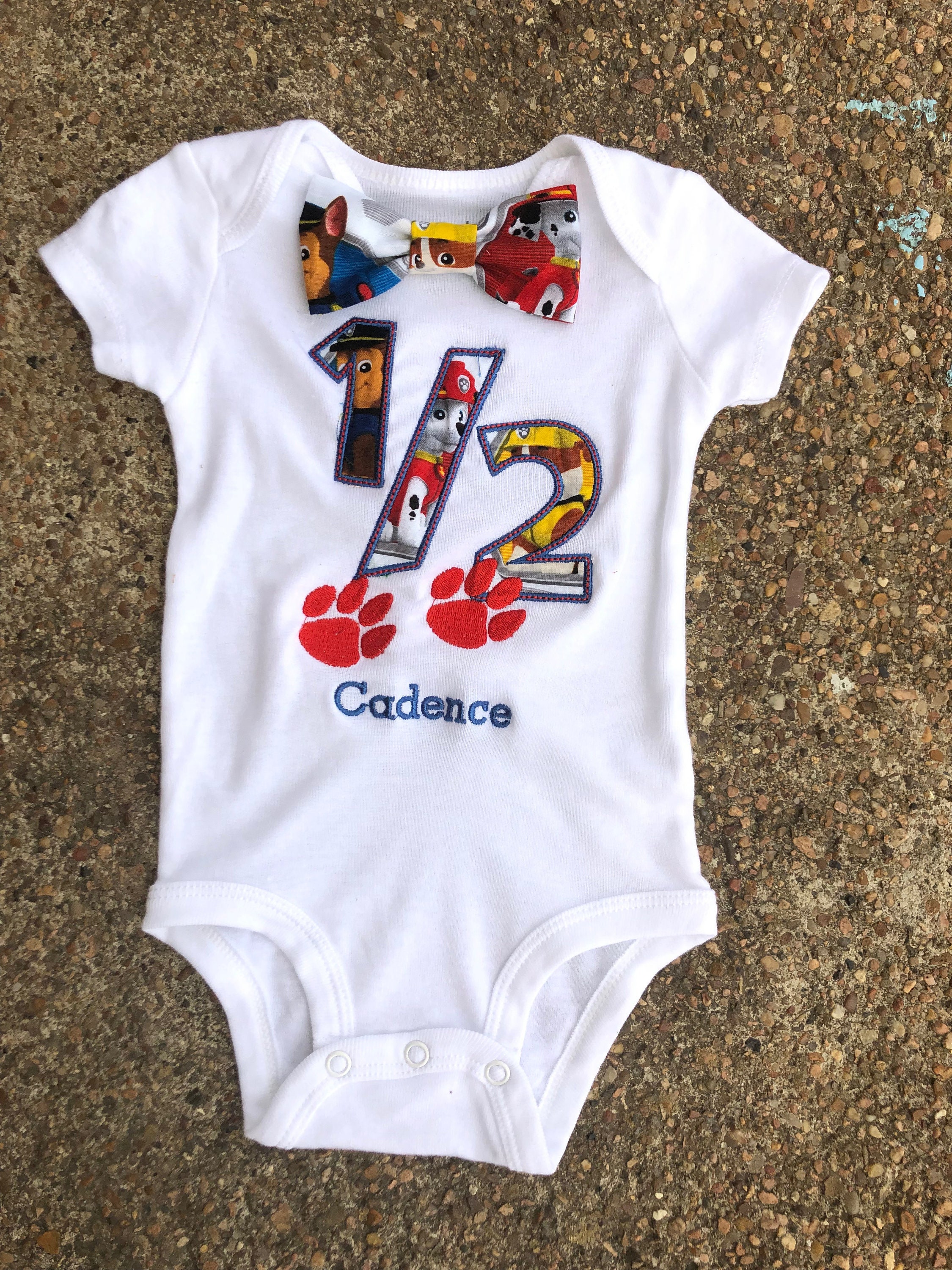 Baby Boy Half Birthday Cake Smash Outfit Paw Patrol 6 Months Etsy Baby Boy Half Birthday Cake Smash Outfit Paw Patrol 6 Months Etsy