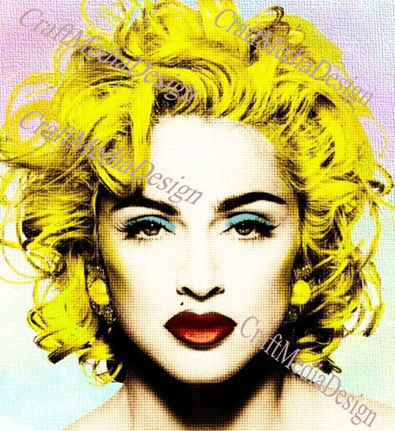 Madonna Digital Print Poster Original Art Collage Digital - Etsy