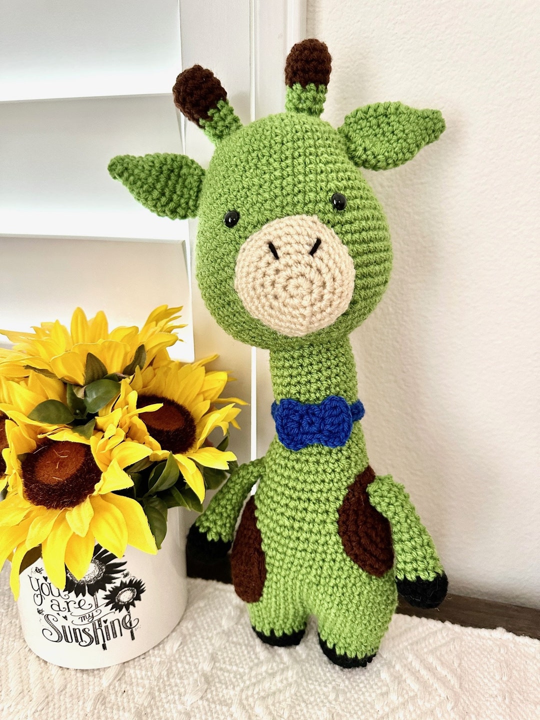 Crochet Giraffe Stuffed Animal Stuffed Giraffe Toy Amigurumi Etsy