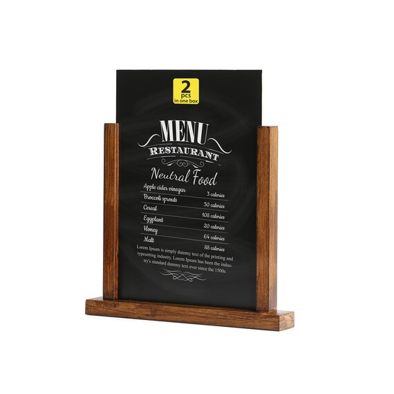 Wood Clipboard with Clackboard & Clip (2 Pack) - Displays Market