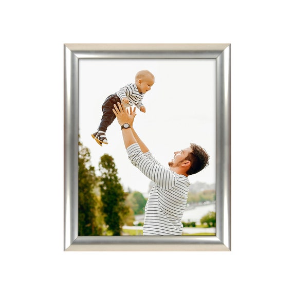 Snap Frame 11x14 Inch Poster Size, 1 Inch Silver Color Aluminum Profile,  Mitered Corner 