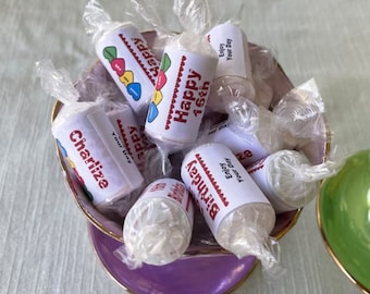 Personalised Birthday Mini Love Heart Sweets Wedding/Engagement/Hen/Birthday Favours Sweet Cart sweets Easter - Any Language