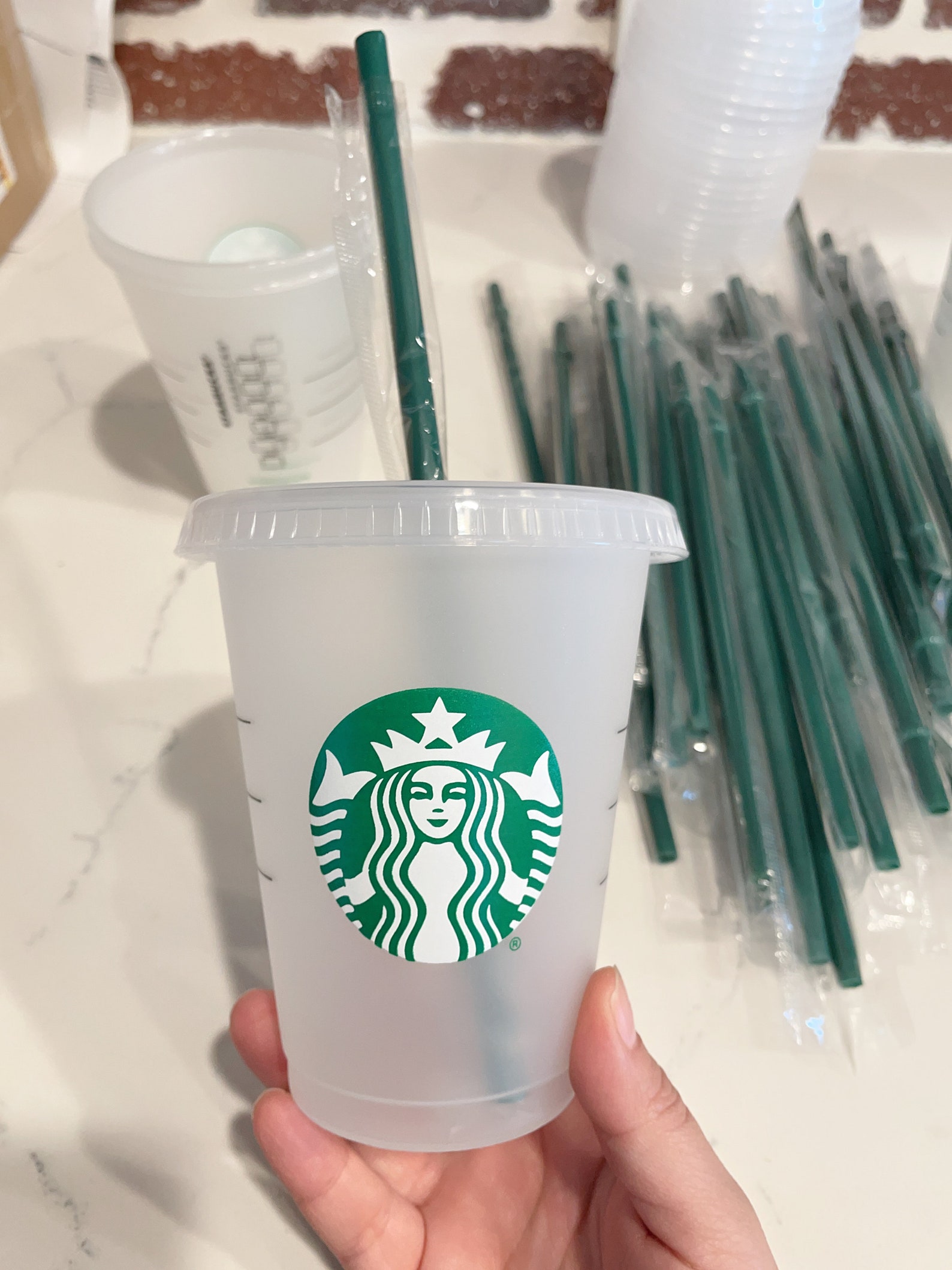 16oz Starbucks Cold Cup Etsy