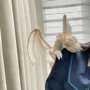茶色の赤ちゃんドラゴン人形、カスタムブルーのぬいぐるみドラゴンのおもちゃ、パーソナライズされたリアルなファンタジーの生き物のぬいぐるみ、ファンタジードラゴン、彼女のための翼竜恐竜