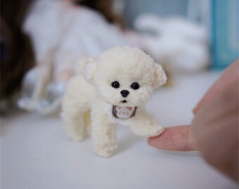Micro Bichon Frise Doll,West Highland White Terrier Doll,Shiba Inu Doll,French Bulldog Toy,Corgi Ragdoll,Corky toy pet,Fantasy creature doll