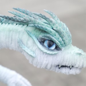 Teal Dragon doll decor,Custom plush dragon Toy,personalized realistic fantasy creature plush,Green Fantasy Dragon,pterosaur dinosaur for her