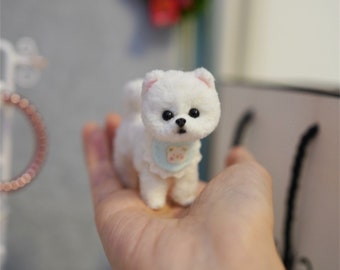 Micro Pomeranian Doll, West Highland White Terrier Doll,Shiba Inu Doll,French Bulldog Toy,Corgi Ragdoll,Corky toy pet,Fantasy creature dolls