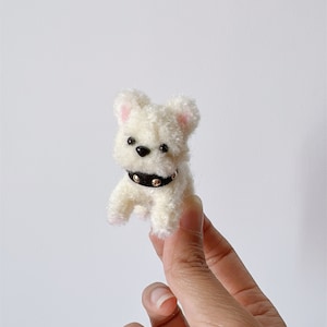 Micro Felt Poodle Ragdoll,doll prop pet dog,crochet dog,plush dogs,personalized dog stuffed animals,realistic fantasy creature,gifts for him