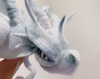 ブルードラゴンエンジェルドラゴン人形おもちゃ、カスタムホワイト
