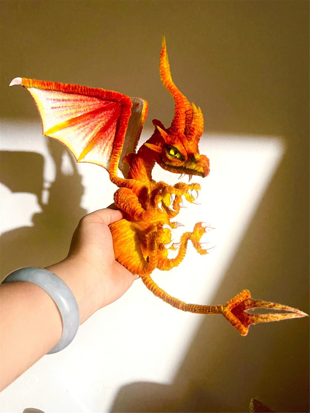 琉球ホタルガラス瞳蓄光☆双尾天龍アートドールDragonぬいぐるみ幻獣ドラゴン赤 il_1080xN.4128858130_1o52.jpg