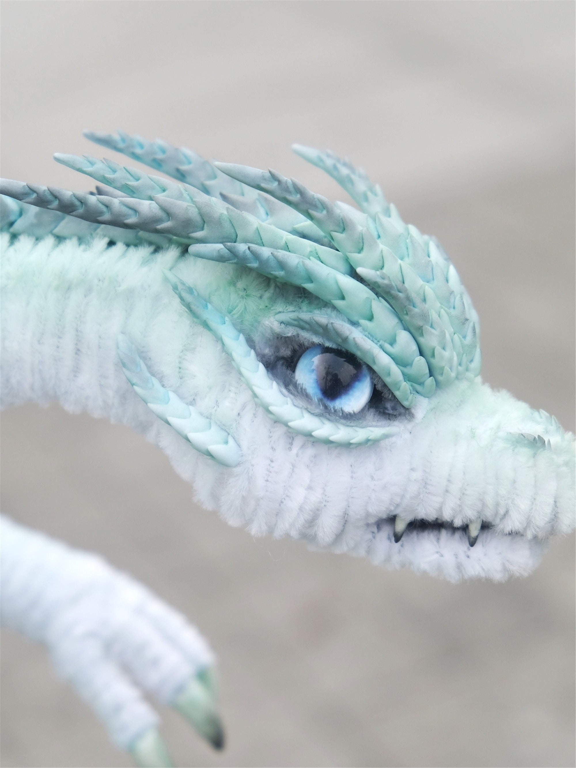 ふわふわな龍DragonドラゴンArtDollハンドメイドぬいぐるみアート