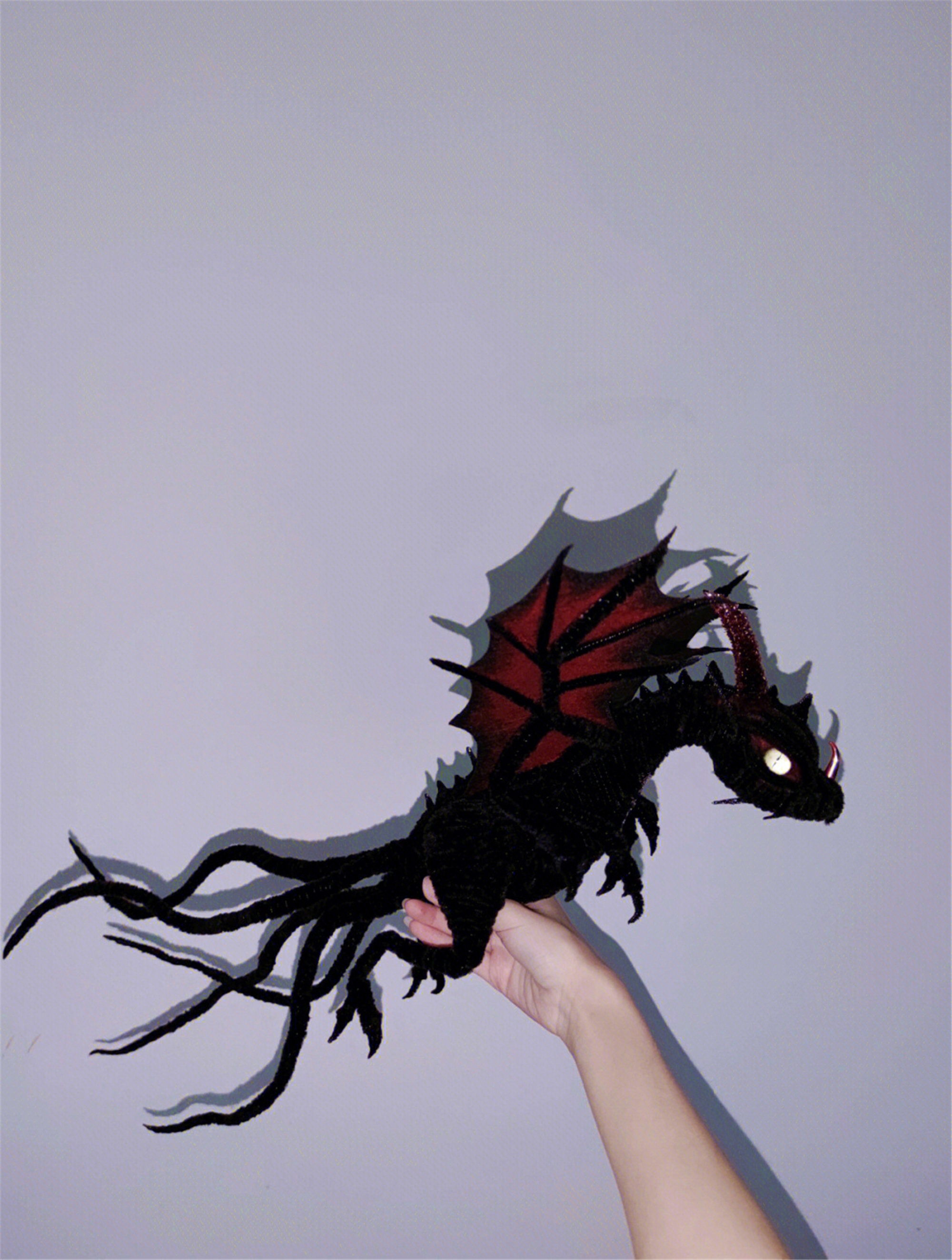 地獄のドラゴン 悪魔ドラゴン ブラックドラゴン人形、カスタムドラゴン