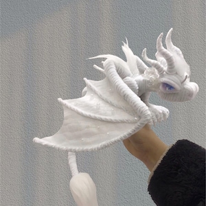 Diamond Dragon doll Toys,Custom dragon plush toy realistic fantasy creatures Plush Crystal Dragon Toy Fantasy Dragon toys,pterosaur dinosaur