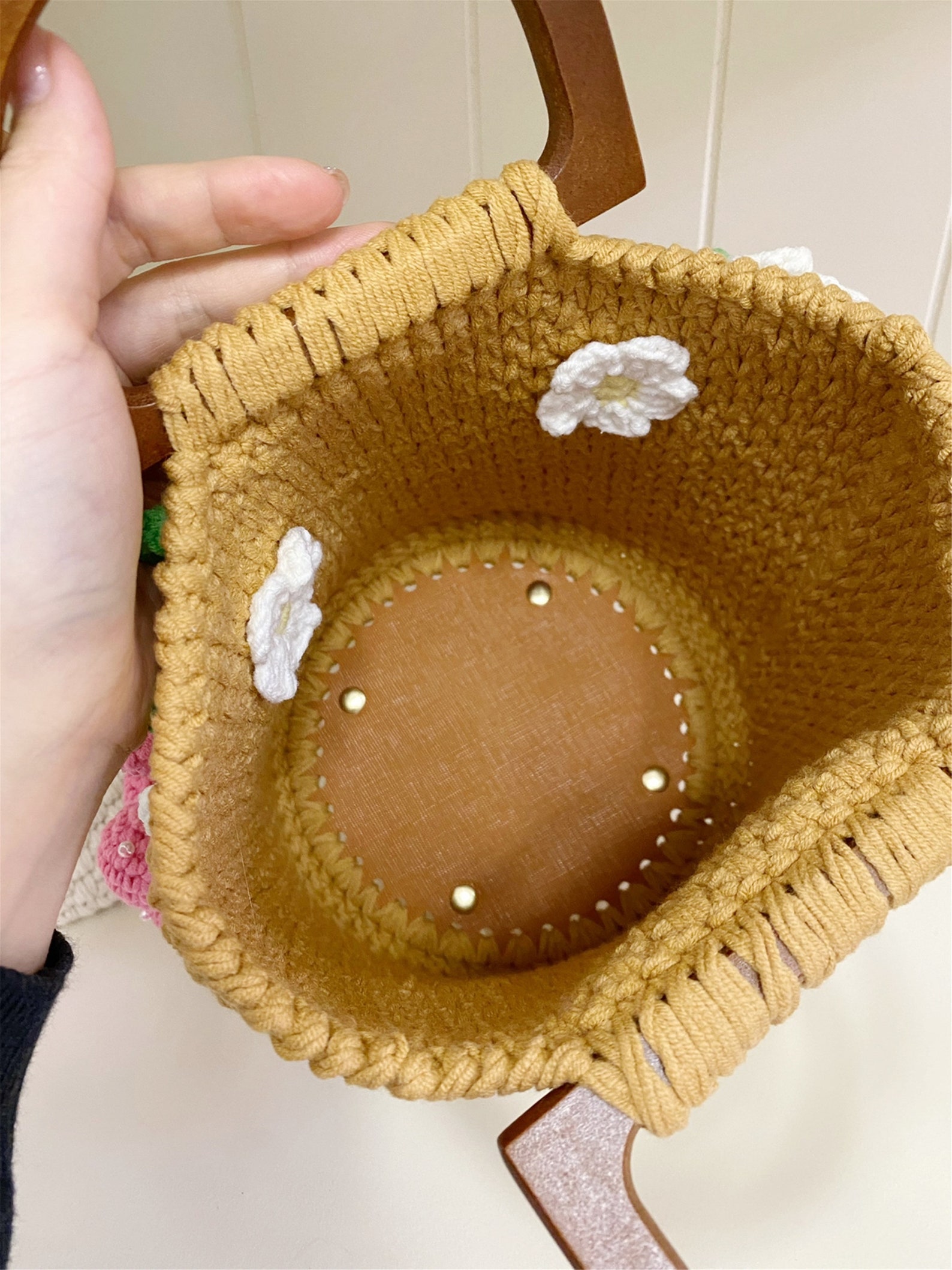 Sharlo Crochet Flower Tote Bag