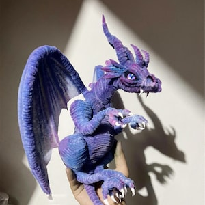 ドラゴン人形、ぬいぐるみドラゴンのおもちゃ、手作りのファンタジー生き物ぬいぐるみ、ファンタジー生き物、リアルなファンタジー生き物、ファンタジードラゴン、翼竜恐竜