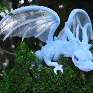 Custom Blue Dragon dolls,Evil plush dragon Toy,personalized realistic fantasy creatures plush toy,Fantasy Dragon,pterosaur dinosaur for her