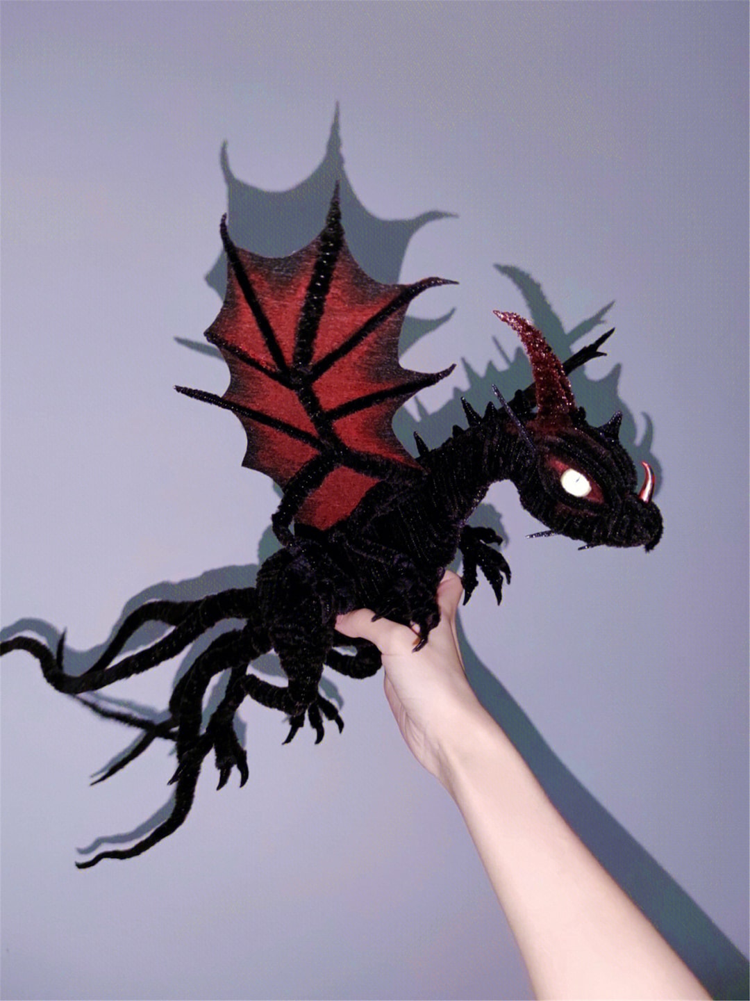 地獄のドラゴン 悪魔ドラゴン ブラックドラゴン人形、カスタムドラゴン