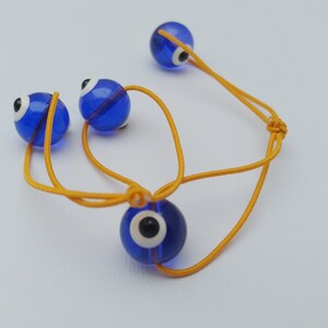 Blue Nazar Hair Ties | 12mm Ponytail Bobbles | Evil Eye Knockers