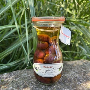 Kalamata olives with garlic in olive oil 170g