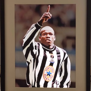 Faustino Asprilla Newcastle United A3 Canvas Digital LED Light up print