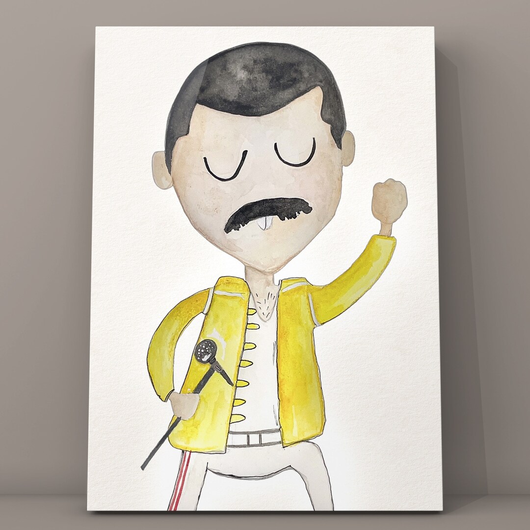 Freddie Mercury/ Children's Illustration/ Queen / We Will Rock You ...