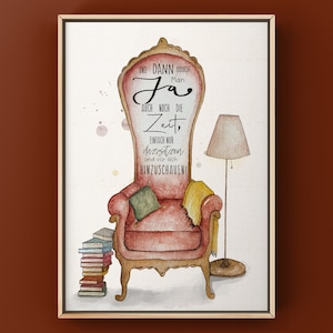 Be wildly cheeky and wonderful / And then you also need time to just sit there / Quote / Art print / Watercolor